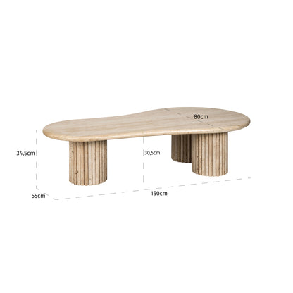 Richmond Interiors Couchtisch La Cantera beige Couchtisch Richmond Interiors
