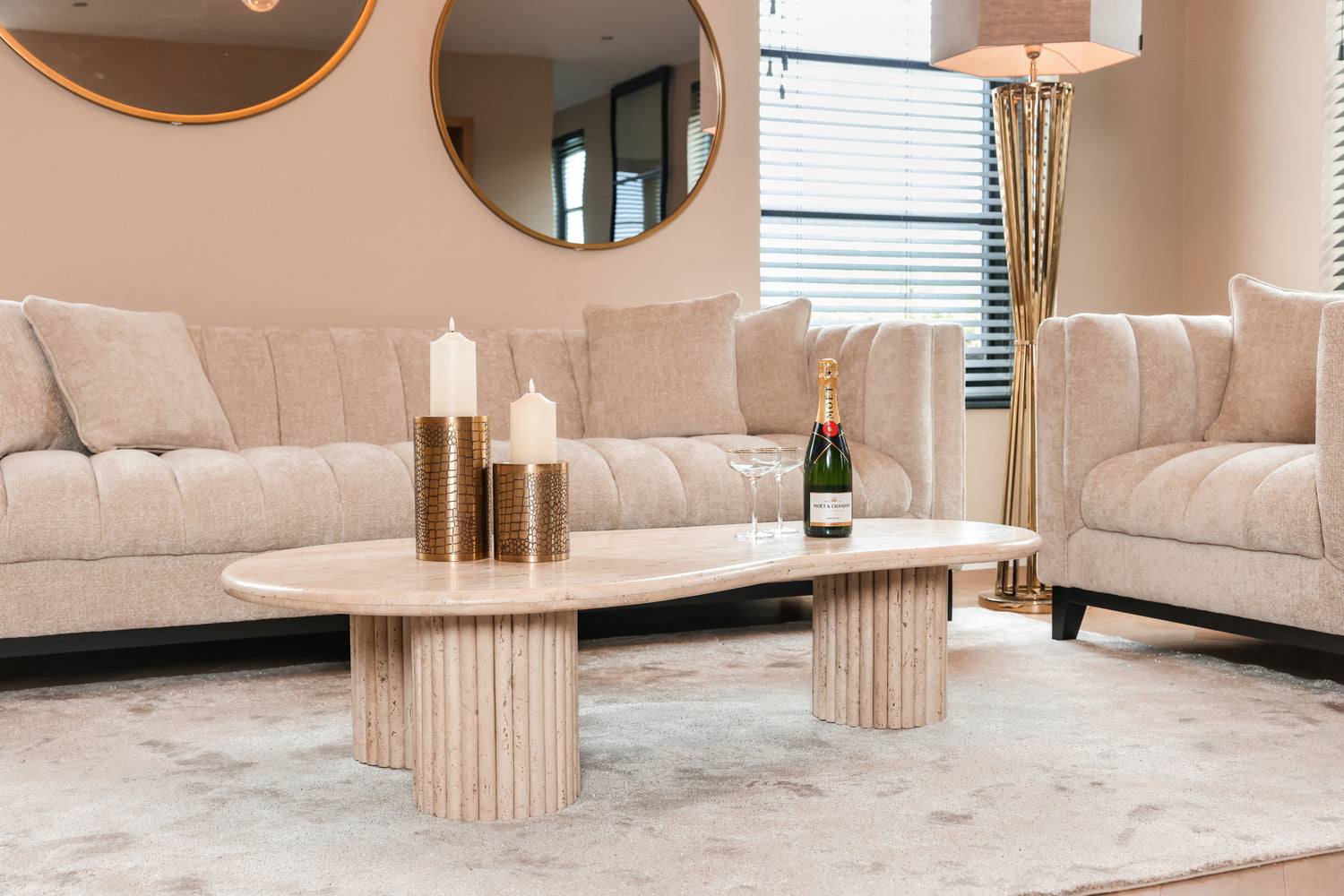 Richmond Interiors Couchtisch La Cantera beige Couchtisch Richmond Interiors