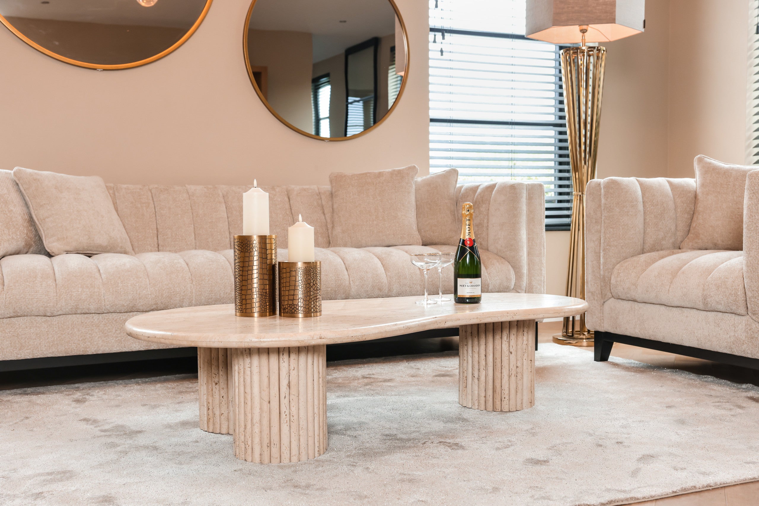 Richmond Interiors Couchtisch La Cantera beige