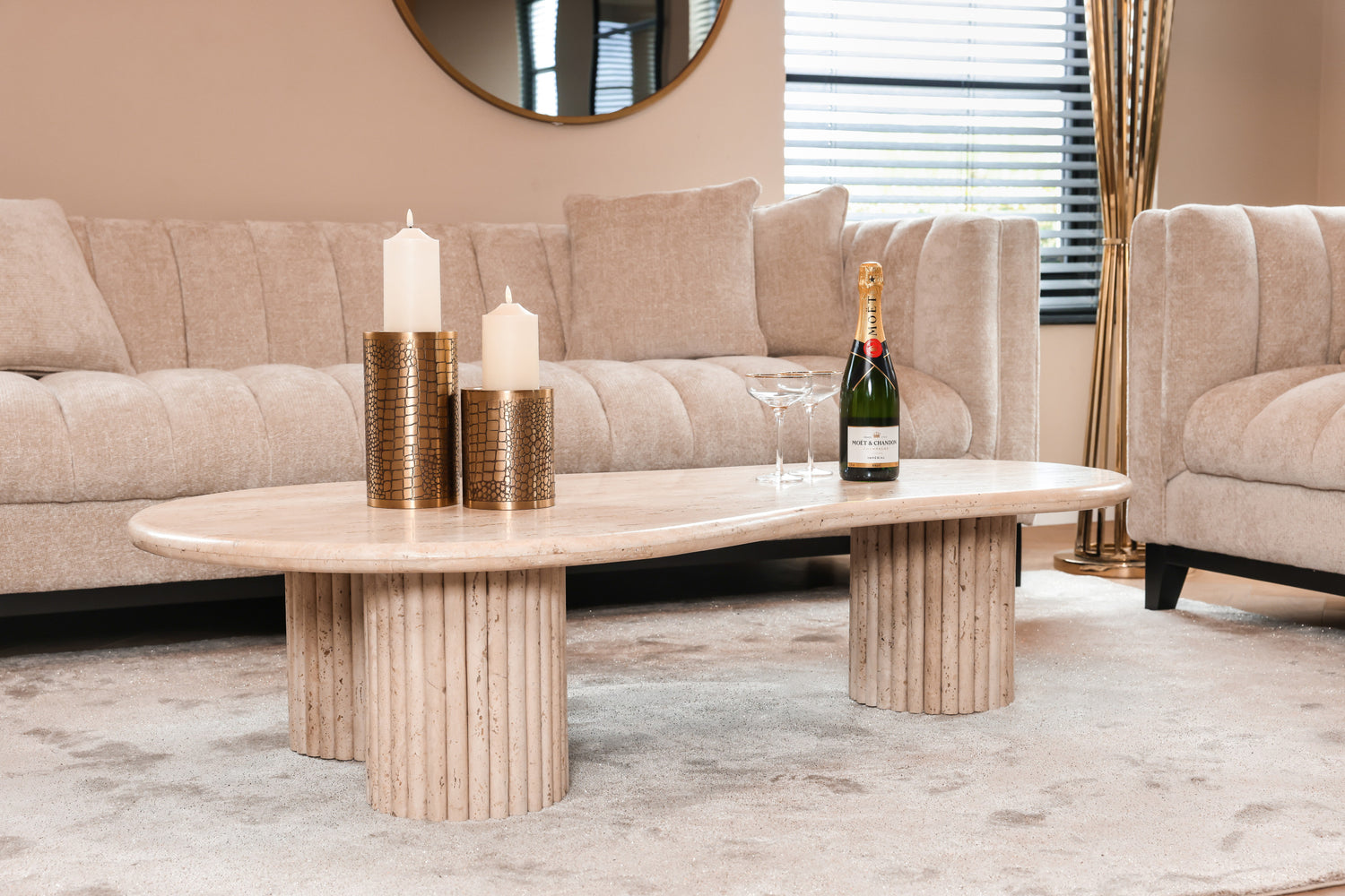 Richmond Interiors Couchtisch La Cantera beige Couchtisch Richmond Interiors