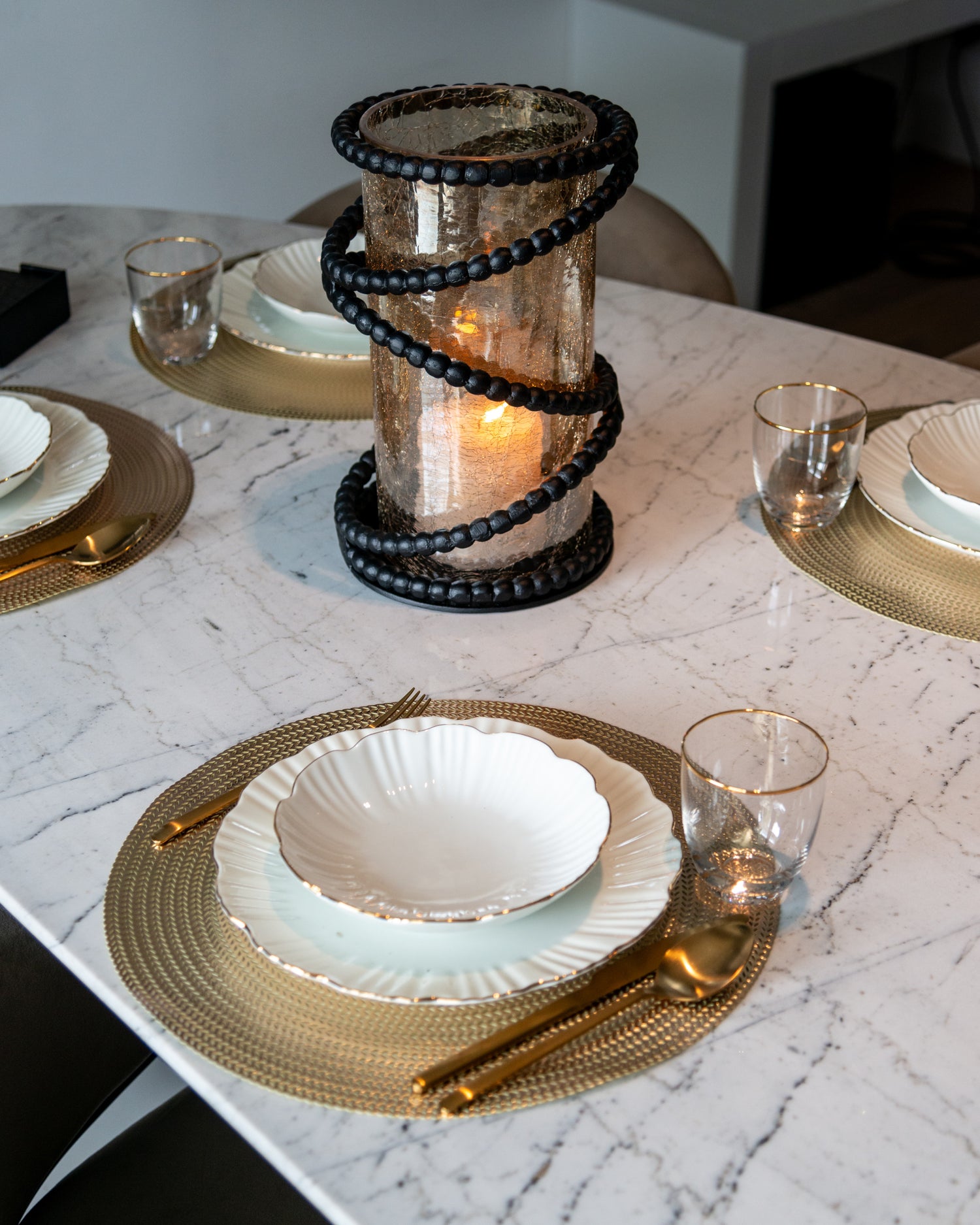 Richmond Interiors Windlicht Edison black Windlicht Richmond Interiors