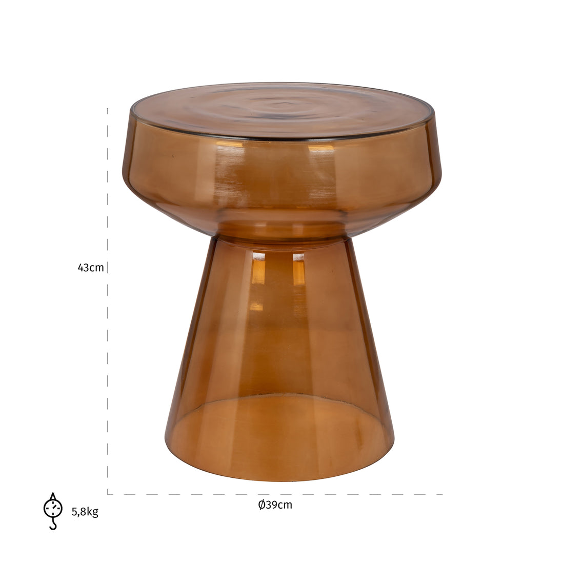 Richmond Interiors Beistelltisch Bowen brown Beistelltisch Richmond Interiors