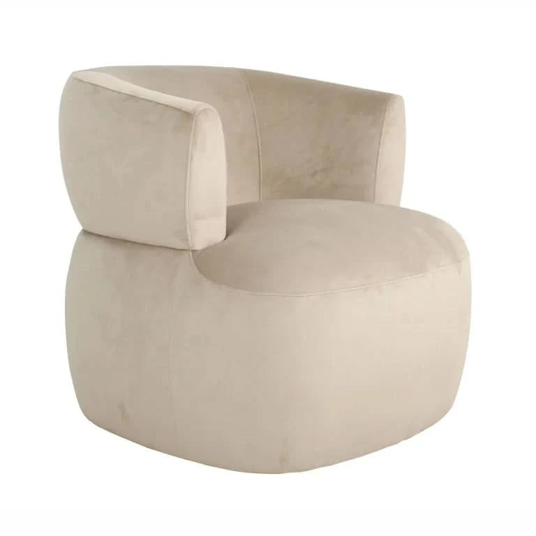 Richmond Interiors Fauteuil Donna khaki velvet (Quartz Khaki 903) Sessel Richmond Interiors