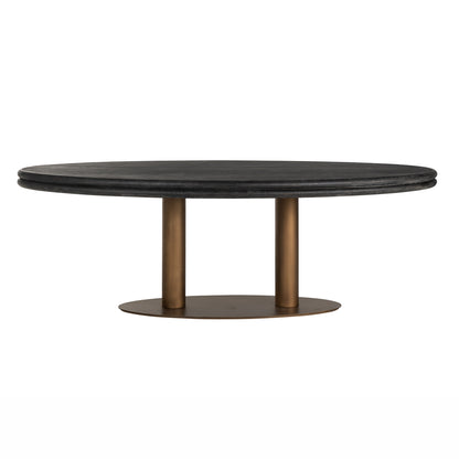 Richmond Interiors Esstisch Macaron black rustic oval 235 Esstisch Richmond Interiors
