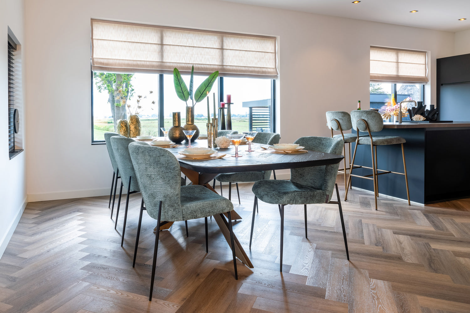 Richmond Interiors Esstisch Hayley dark coffee 280 Esstisch Richmond Interiors