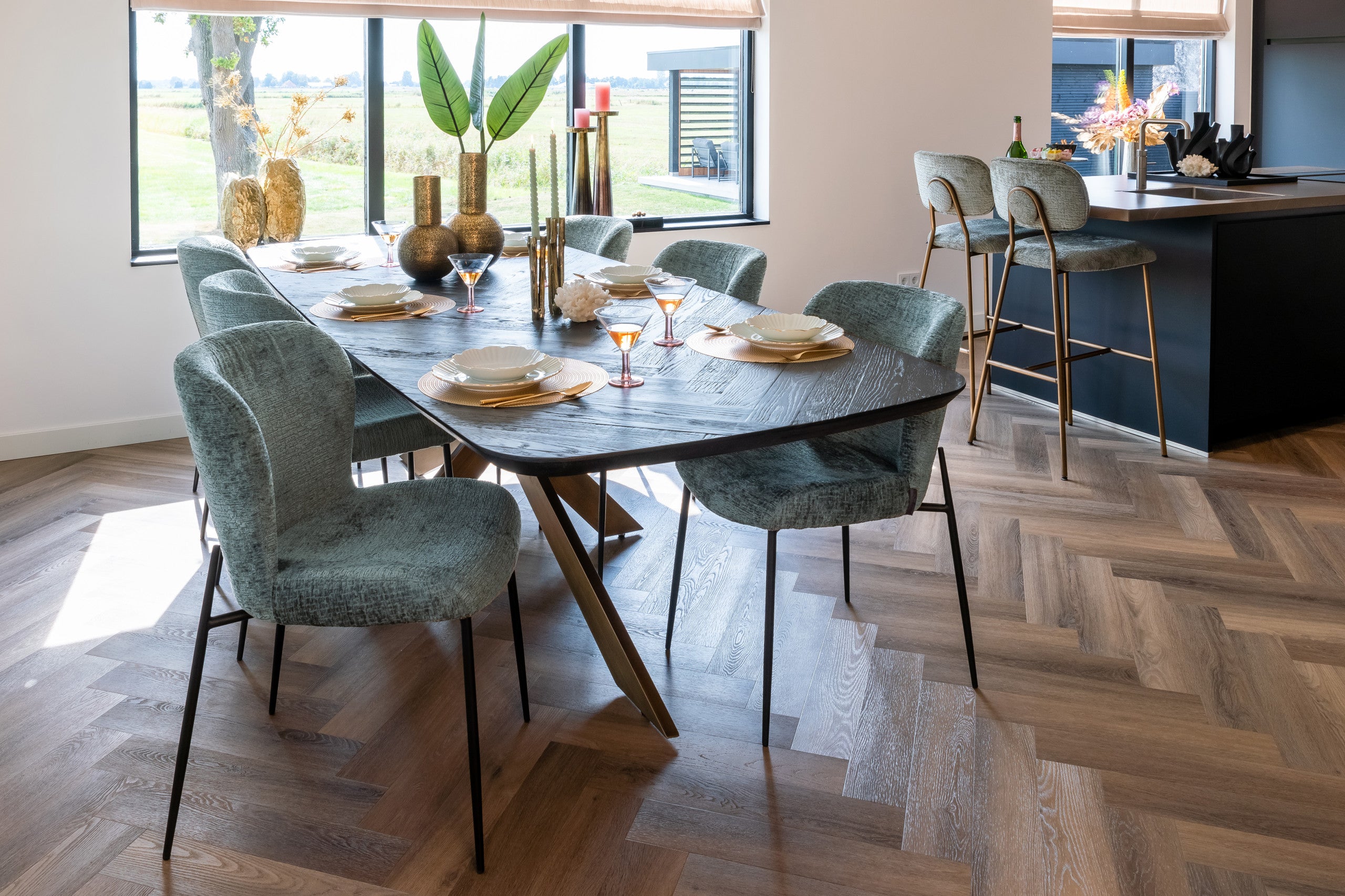 Richmond Interiors Esstisch Hayley dark coffee 280 Esstisch Richmond Interiors