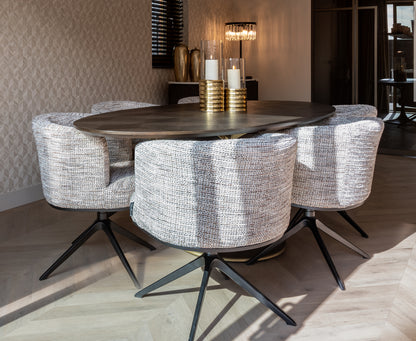 Richmond Interiors - Esstisch Luxor Oval Diamant 230cm Esstisch oval Richmond Interiors