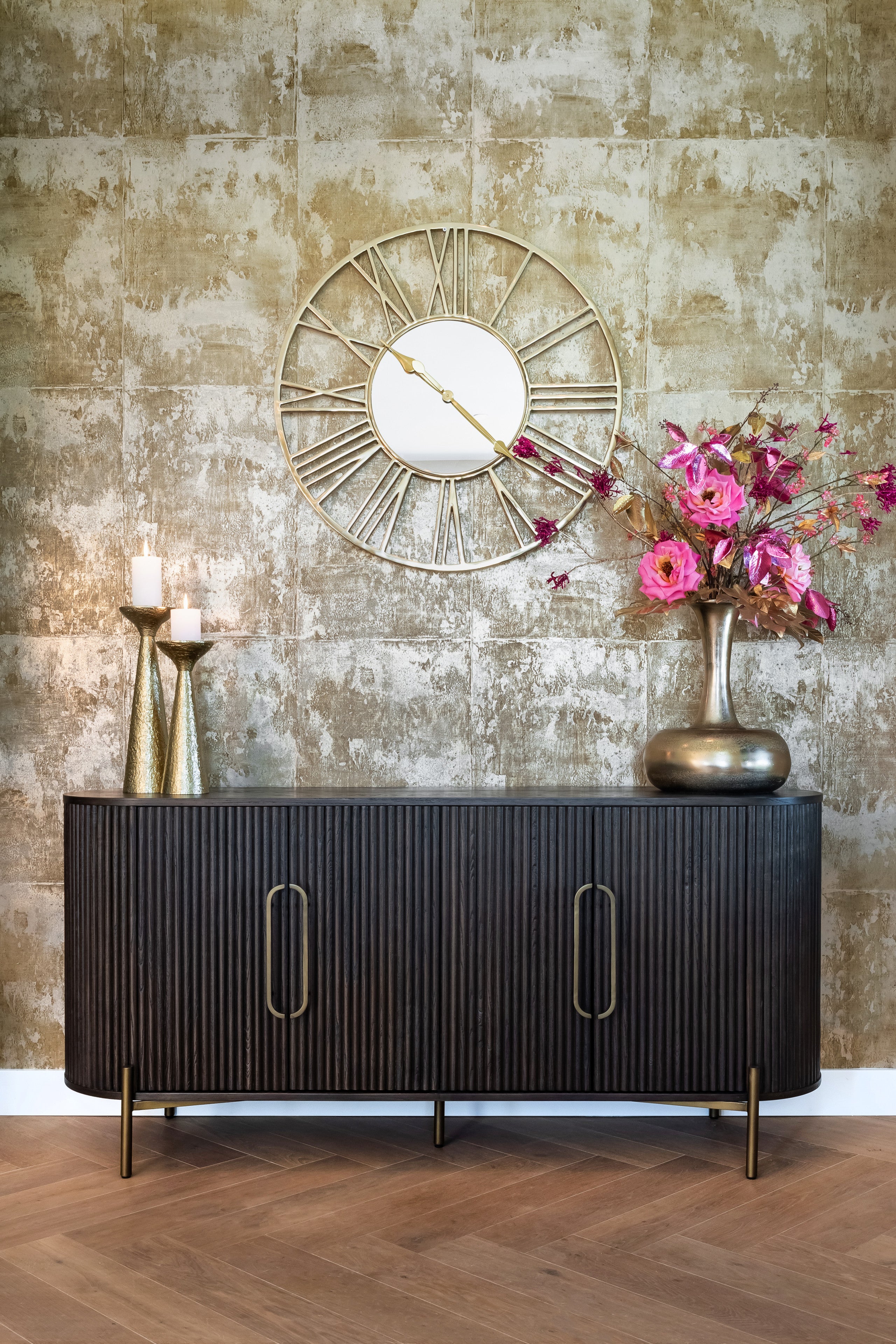 Richmond Interiors Sideboard Luxor 4-Door (Brown)