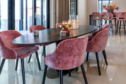 Richmond Interiors Esstisch Luxor brown oval 235 Esstisch Richmond Interiors