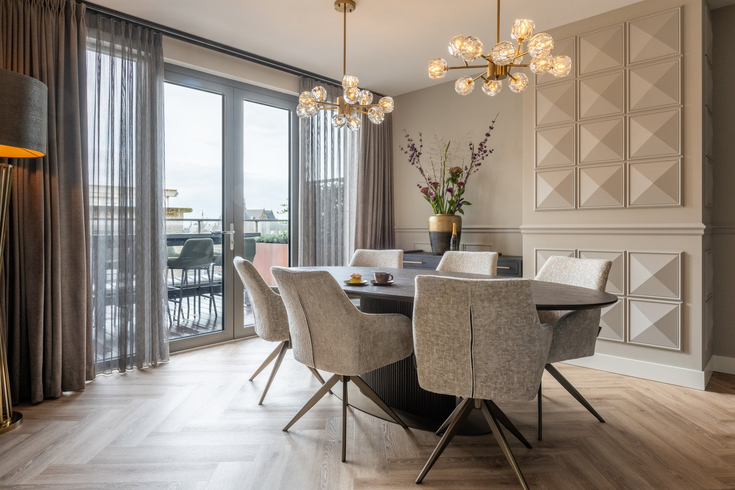 Richmond Interiors Esszimmerstuhl Lisonne pearl island swivel Esszimmerstuhl Richmond Interiors