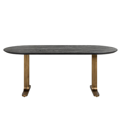 Richmond Interiors Esstisch Revelin black/gold 200 Esstisch Richmond Interiors