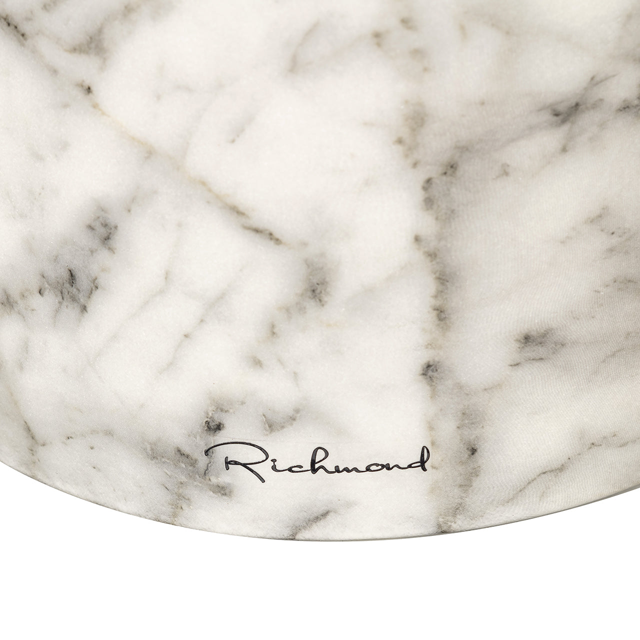 Richmond Interiors Esstisch Rockyard 140Ø faux white marble (White) Esstisch rund Richmond Interiors