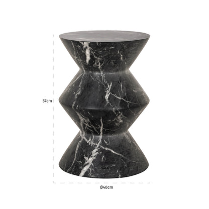 Richmond Interiors Beistelltisch Bosco black Beistelltisch Richmond Interiors