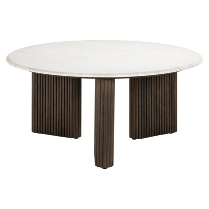 Richmond Interiors Couchtisch Mayfield brown 90Ø Couchtisch Richmond Interiors