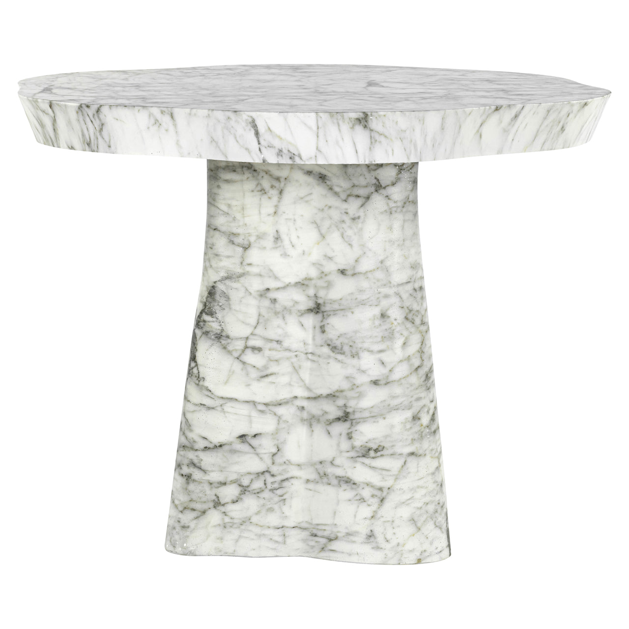 Richmond Interiors Outdoor Esstisch Rockyard white marble look 100Ø Outdoor Esstisch Richmond Interiors