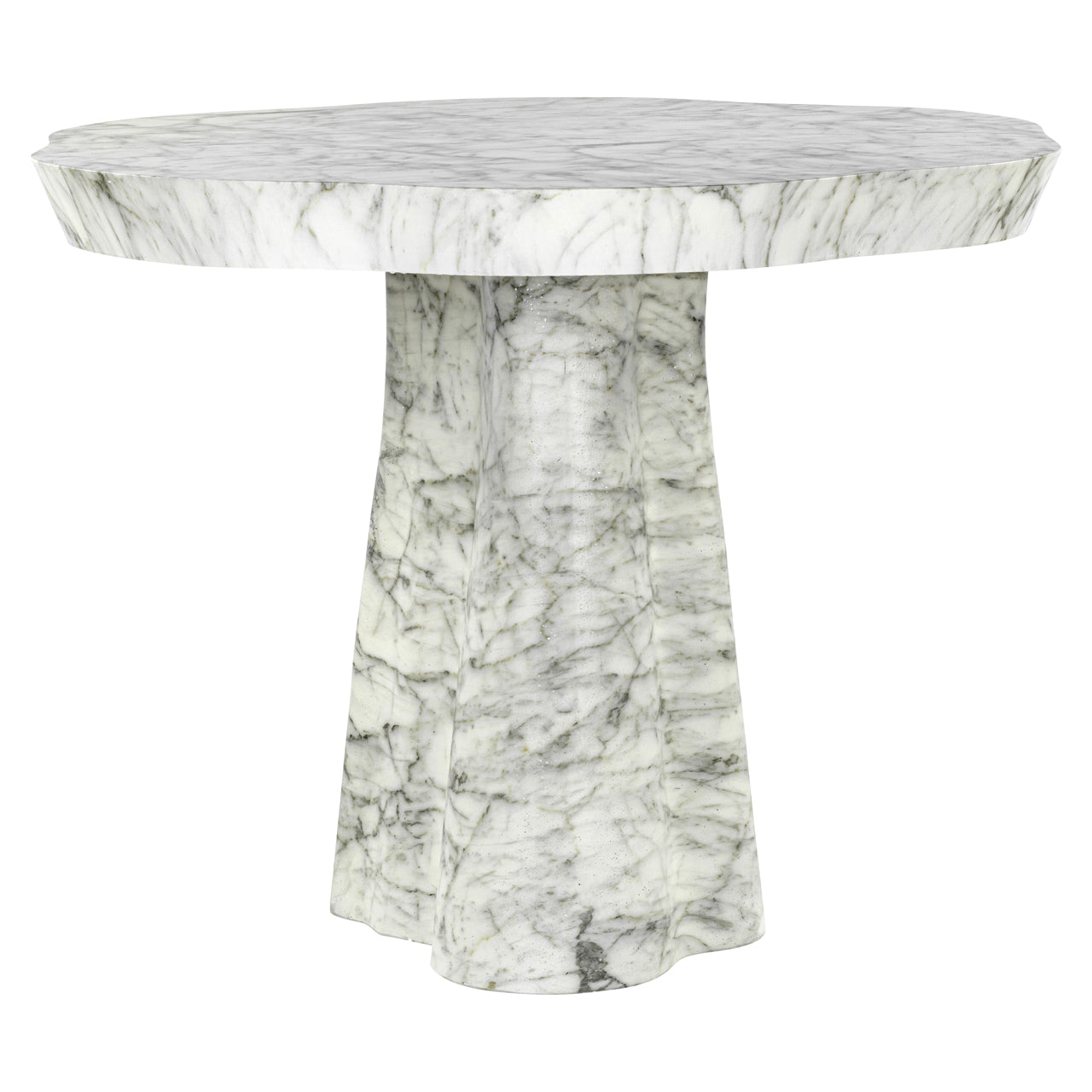 Richmond Interiors Outdoor Esstisch Rockyard white marble look 100Ø Outdoor Esstisch Richmond Interiors