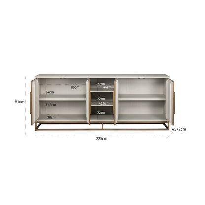 Richmond Interiors Sideboard Whitebone verona grey Sideboard Richmond Interiors
