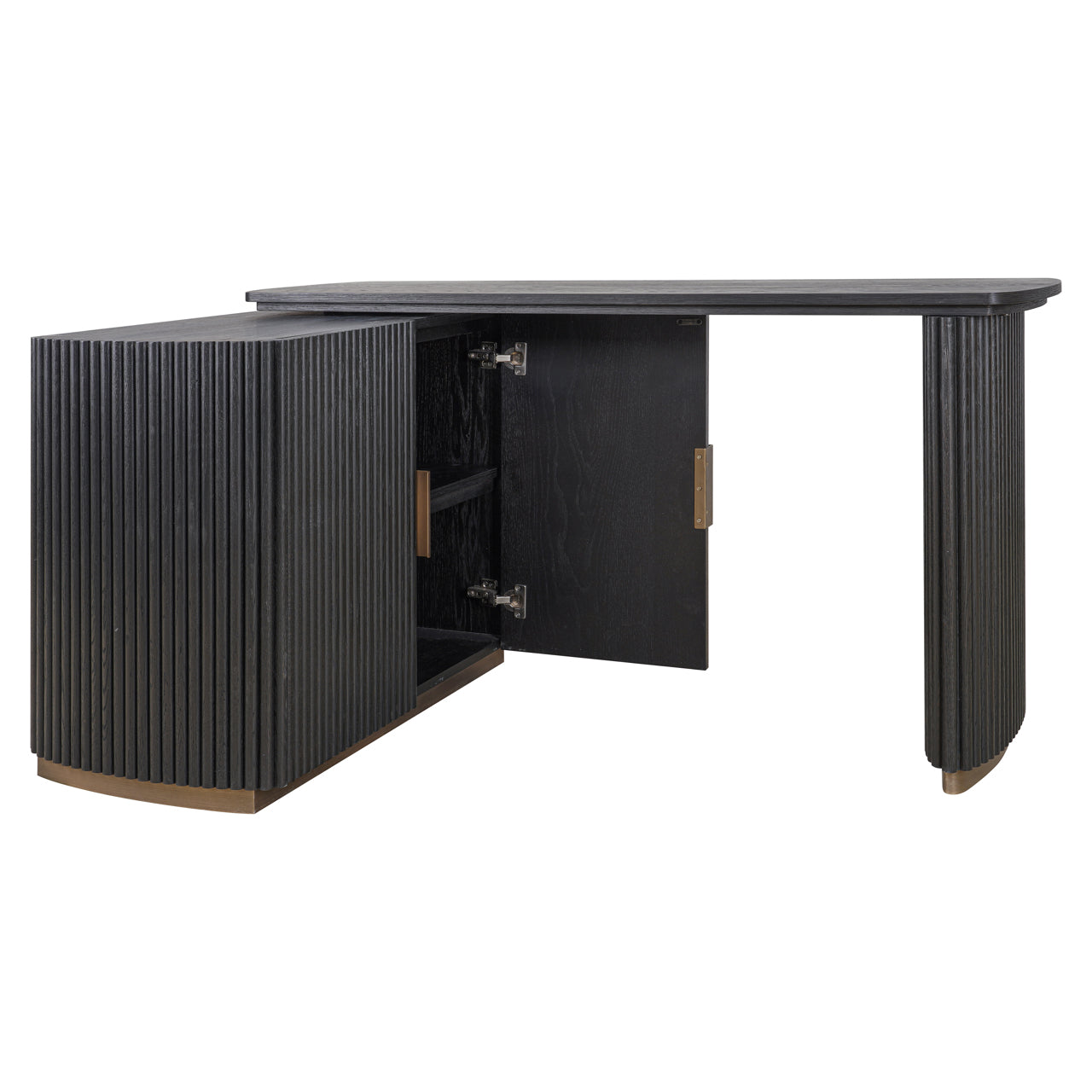 Richmond Interiors Schreibtisch Cambon dark coffee Schreibtisch Richmond Interiors