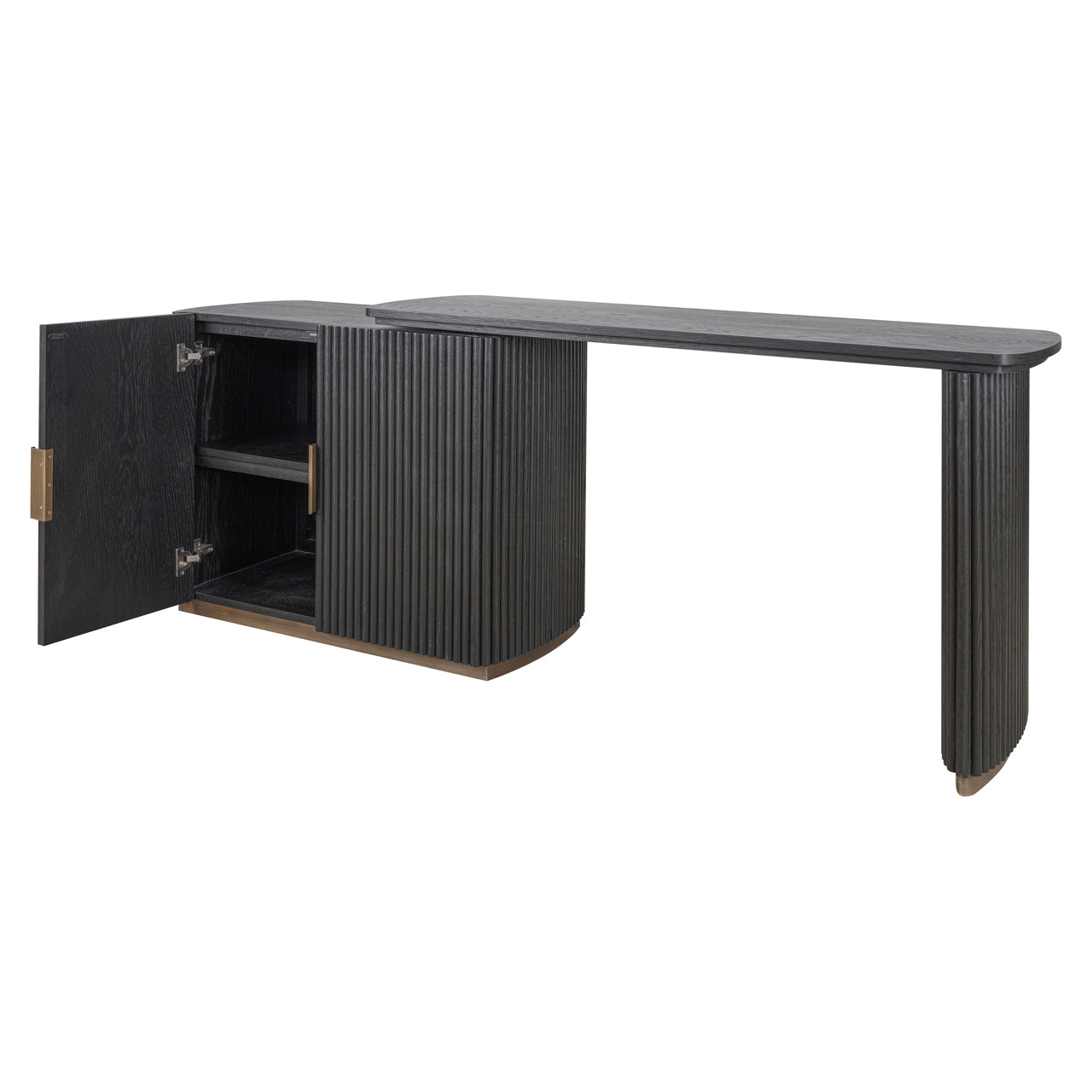 Richmond Interiors Schreibtisch Cambon dark coffee Schreibtisch Richmond Interiors