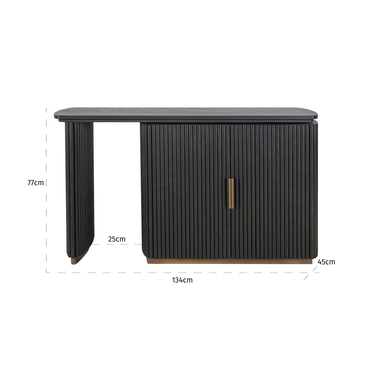 Richmond Interiors Schreibtisch Cambon dark coffee Schreibtisch Richmond Interiors