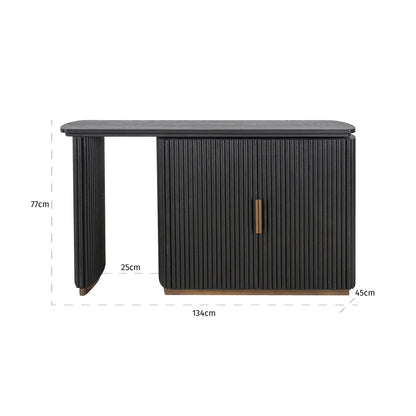Richmond Interiors Schreibtisch Cambon dark coffee Schreibtisch Richmond Interiors