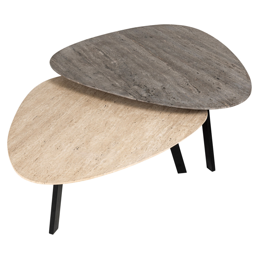 Richmond Interiors Couchtisch Spencer beige (Set of 2) Couchtisch Richmond Interiors