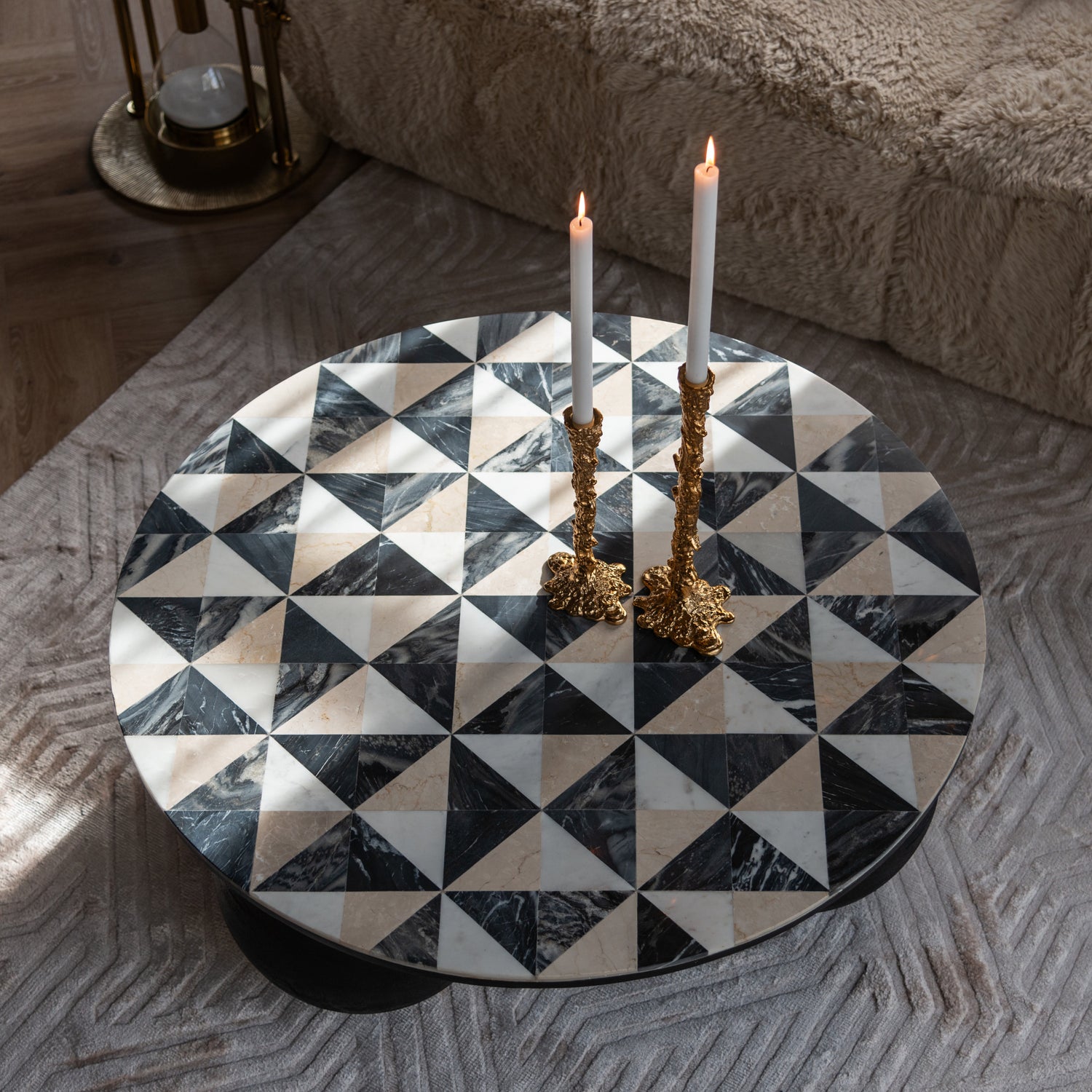 Richmond Interiors Beistelltisch Tempus gold Beistelltisch Richmond Interiors