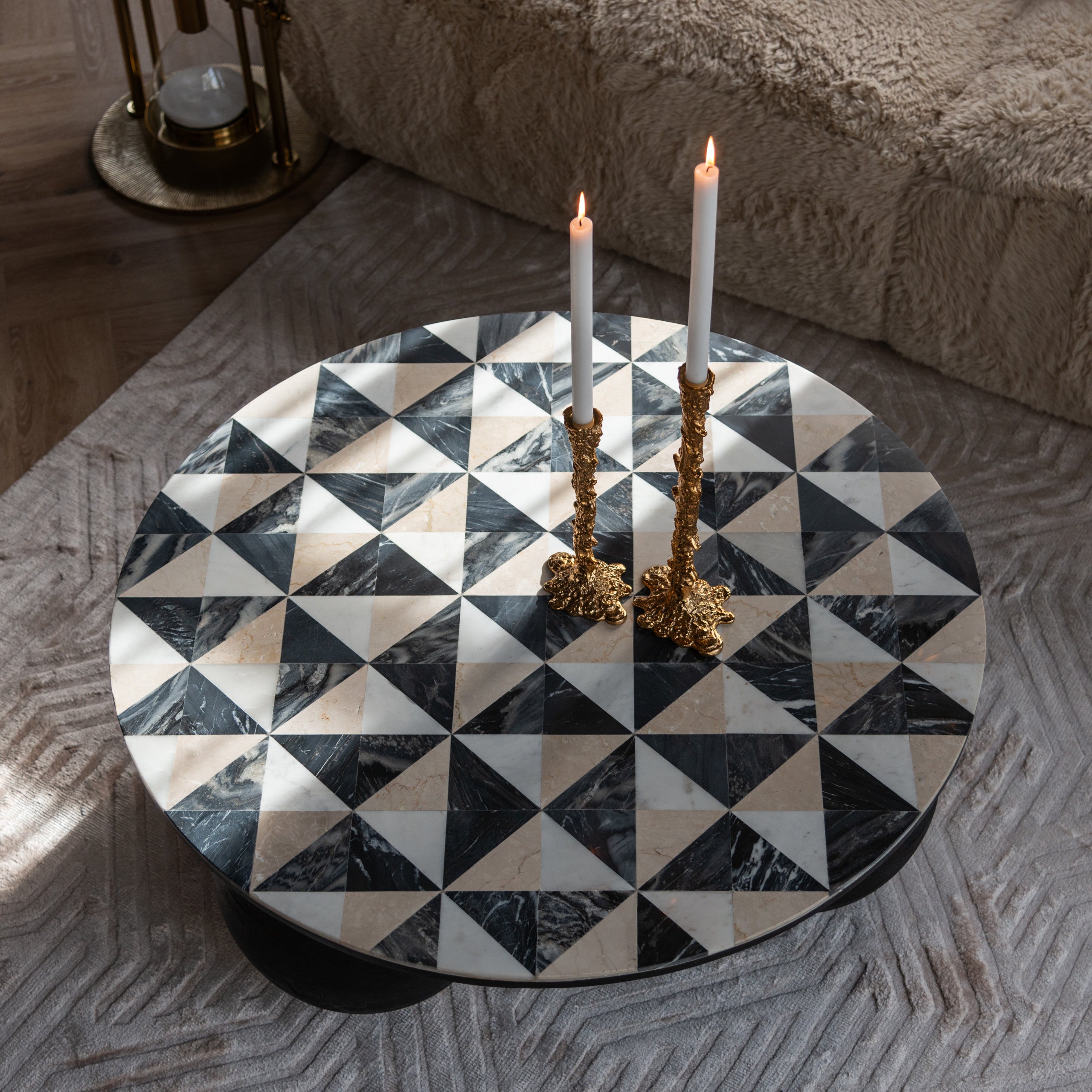 Richmond Interiors Beistelltisch Tempus gold Beistelltisch Richmond Interiors
