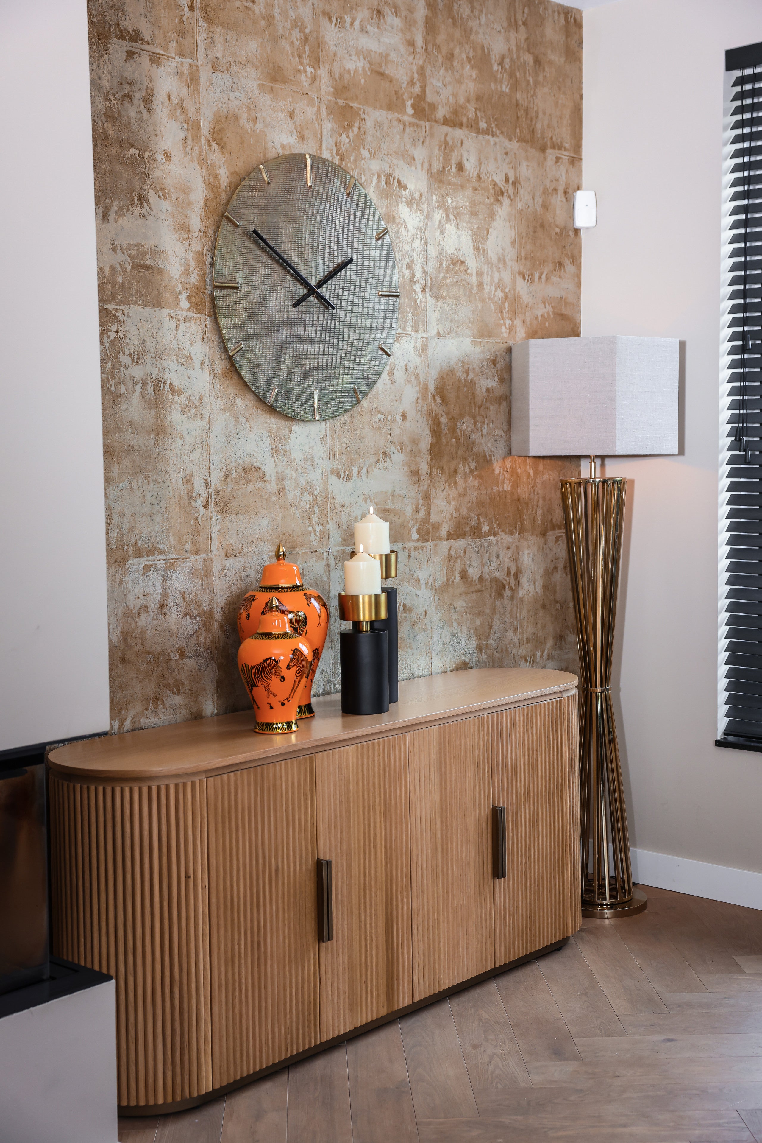 Richmond Interiors Uhr Zane gold Uhr Richmond Interiors