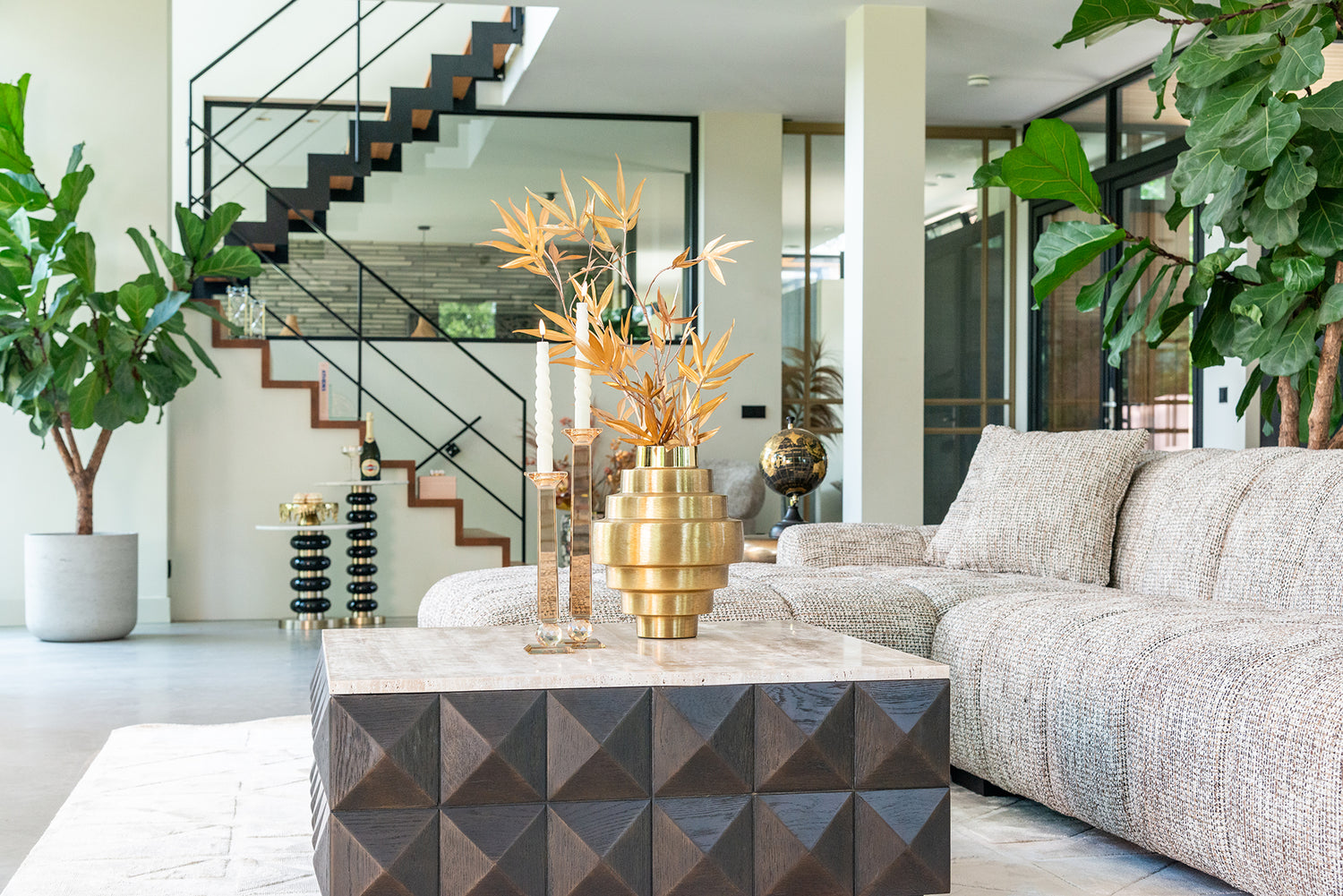 Richmond Interiors Sofa Hazel 3-Sitzer + Lounge links trendy nature (Be Trendy 01 Nature) 3-Sitzer Sofa Richmond Interiors