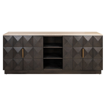 Richmond Interiors Sideboard Claremont brown 4-doors 2-shelves Sideboard Richmond Interiors