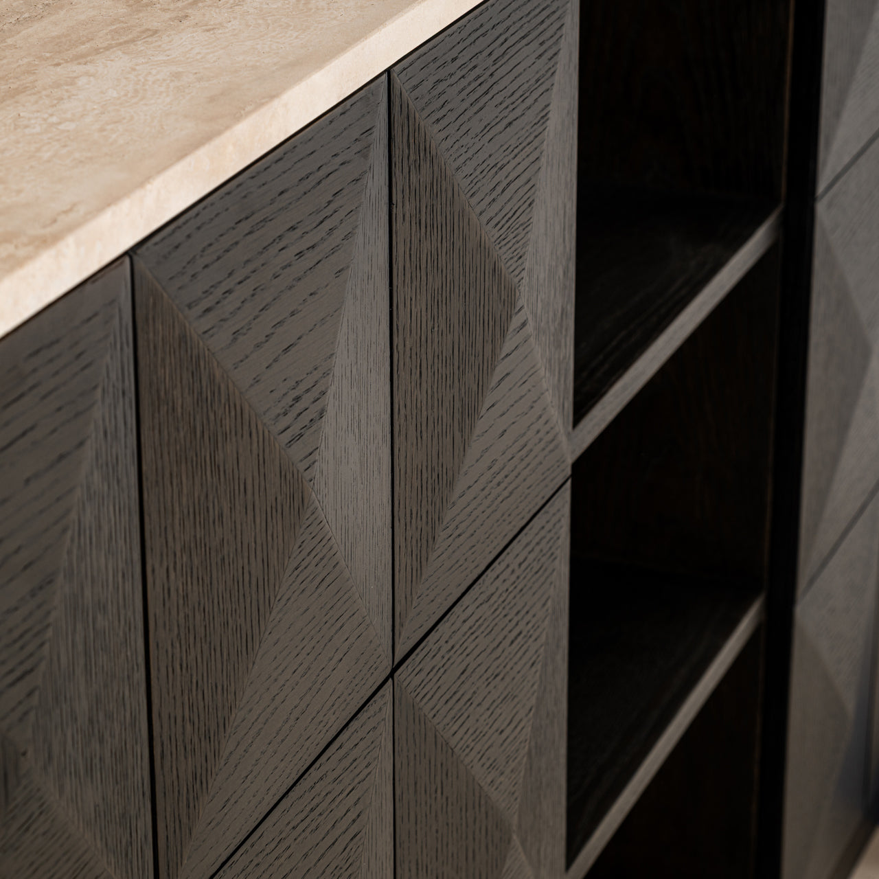 Richmond Interiors Sideboard Claremont brown 4-doors 2-shelves Sideboard Richmond Interiors