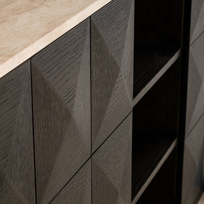 Richmond Interiors Sideboard Claremont brown 4-doors 2-shelves Sideboard Richmond Interiors