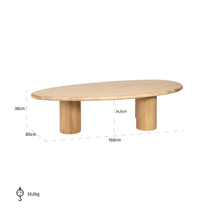 Richmond Interiors Couchtisch Oakley natural oak Couchtisch Richmond Interiors