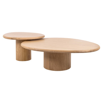 Richmond Interiors Couchtisch Oakley natural oak (Set of 2) Couchtisch Richmond Interiors