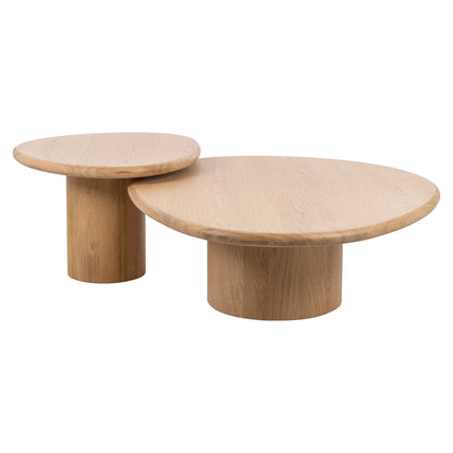 Richmond Interiors Couchtisch Oakley natural oak (Set of 2) Couchtisch Richmond Interiors