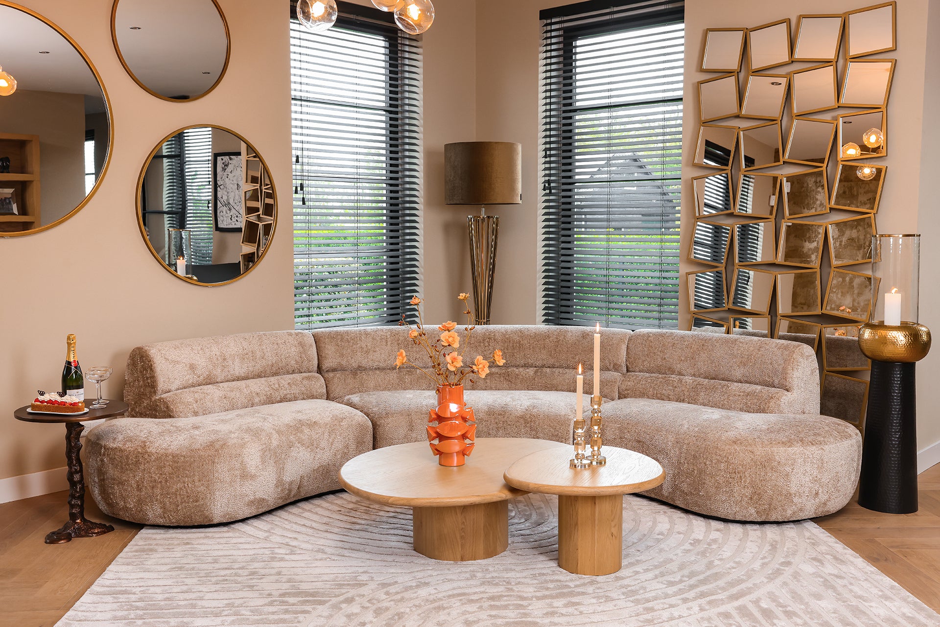 Richmond Interiors Beistelltisch Misty (Bronze) Beistelltisch rund Richmond Interiors