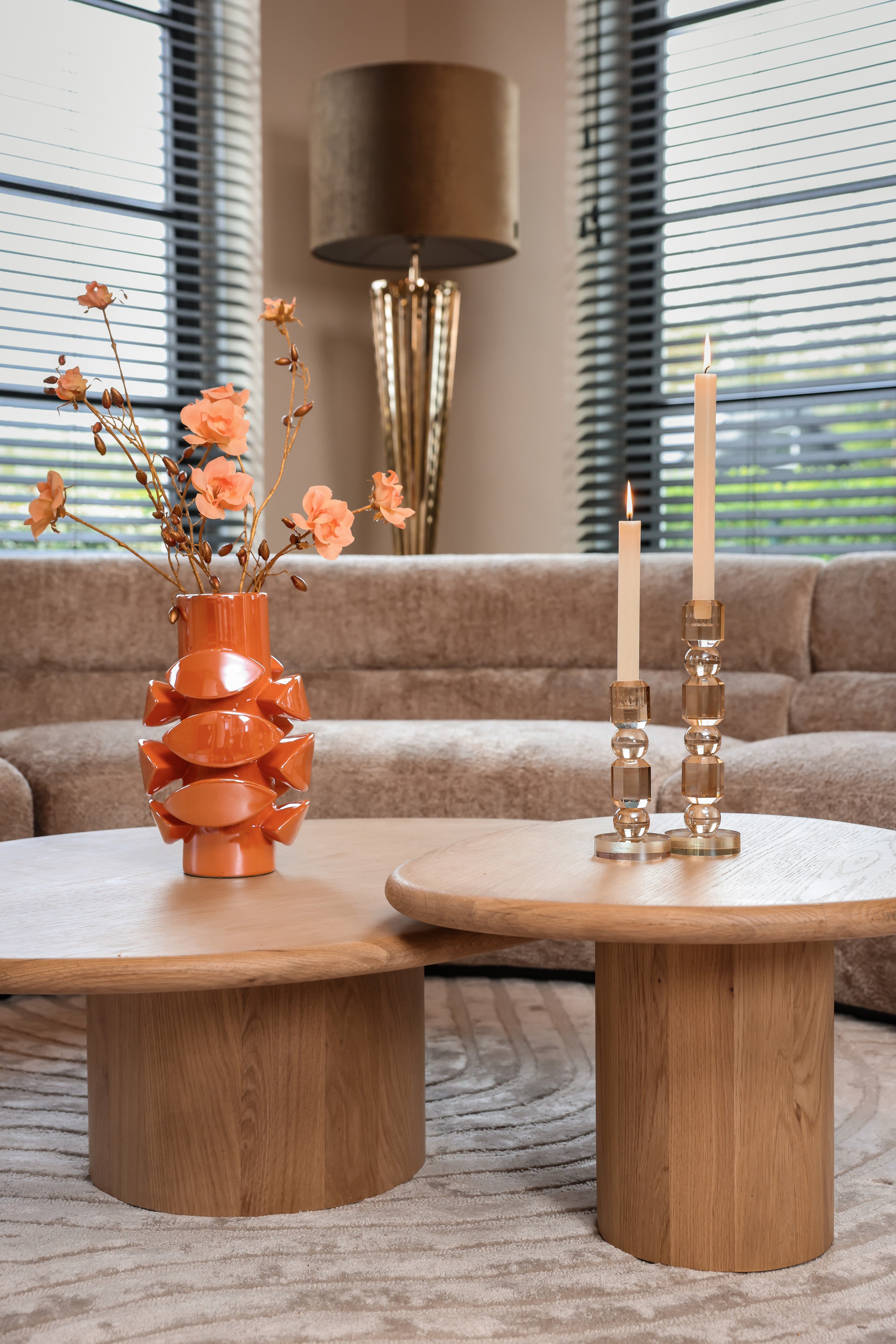 Richmond Interiors Kerzenhalter Meral brown small Kerzenhalter Richmond Interiors