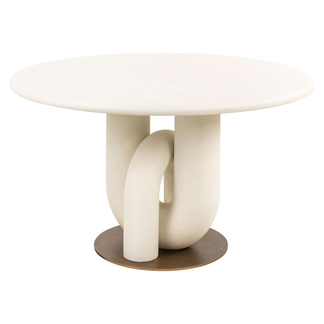 Richmond Interiors – Esstisch Winslow white 135Ø Esstisch rund Richmond Interiors