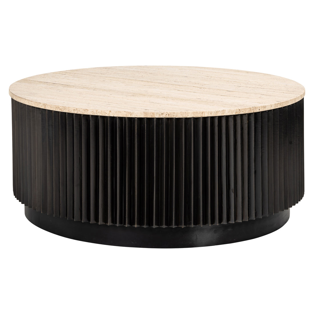 Richmond Interiors - Coffee table travertine Hampton 90Ø