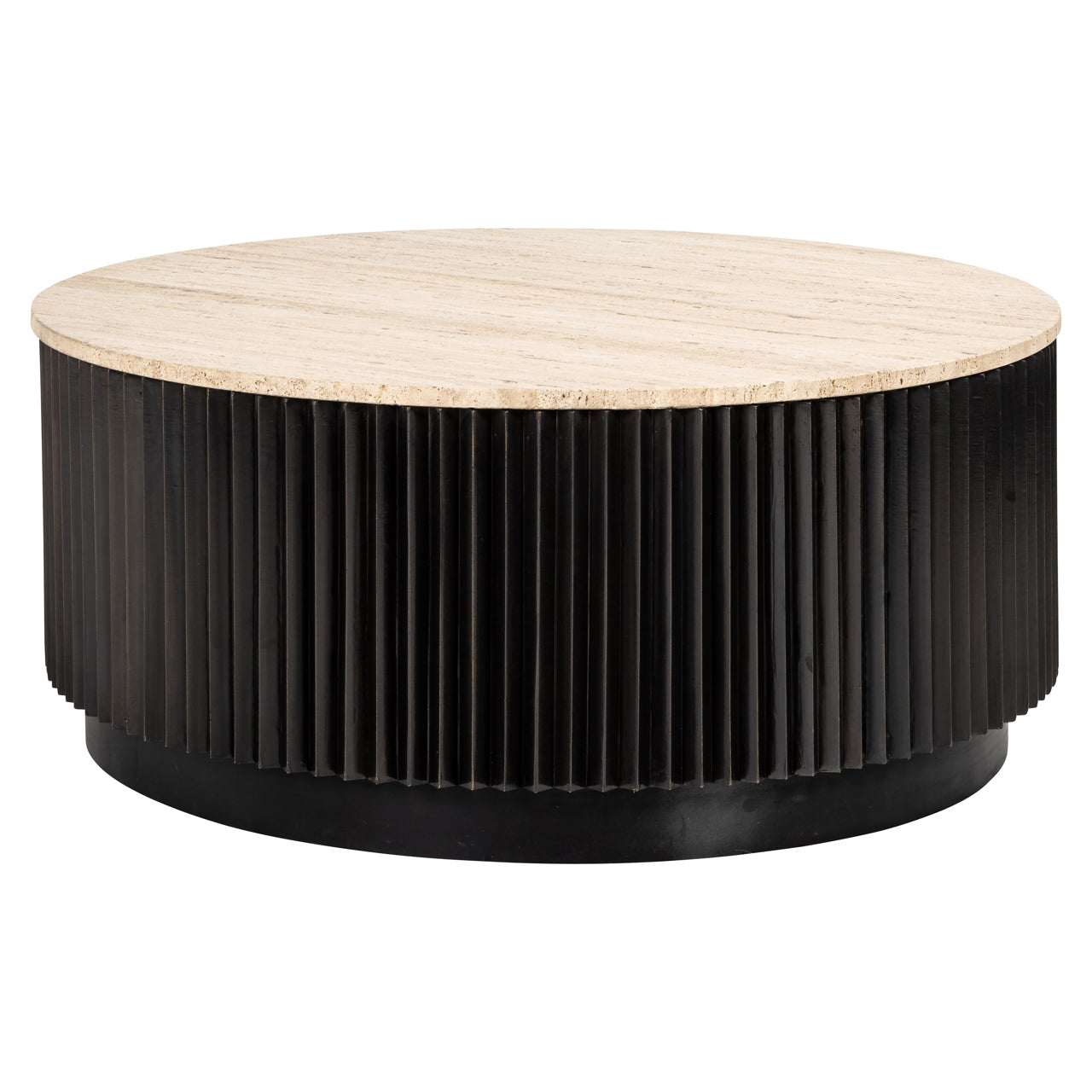 Richmond Interiors Couchtisch Hampton dark brown 90Ø Couchtisch Richmond Interiors