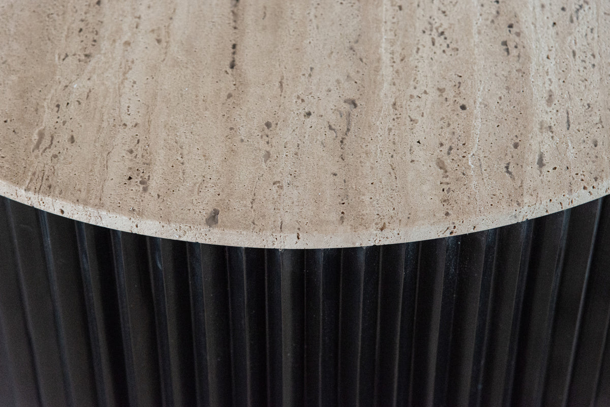 Richmond Interiors Couchtisch Hampton dark brown 90Ø Richmond Interiors