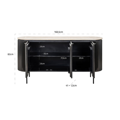 Richmond Interiors Sideboard Hampton dark brown Sideboard Richmond Interiors