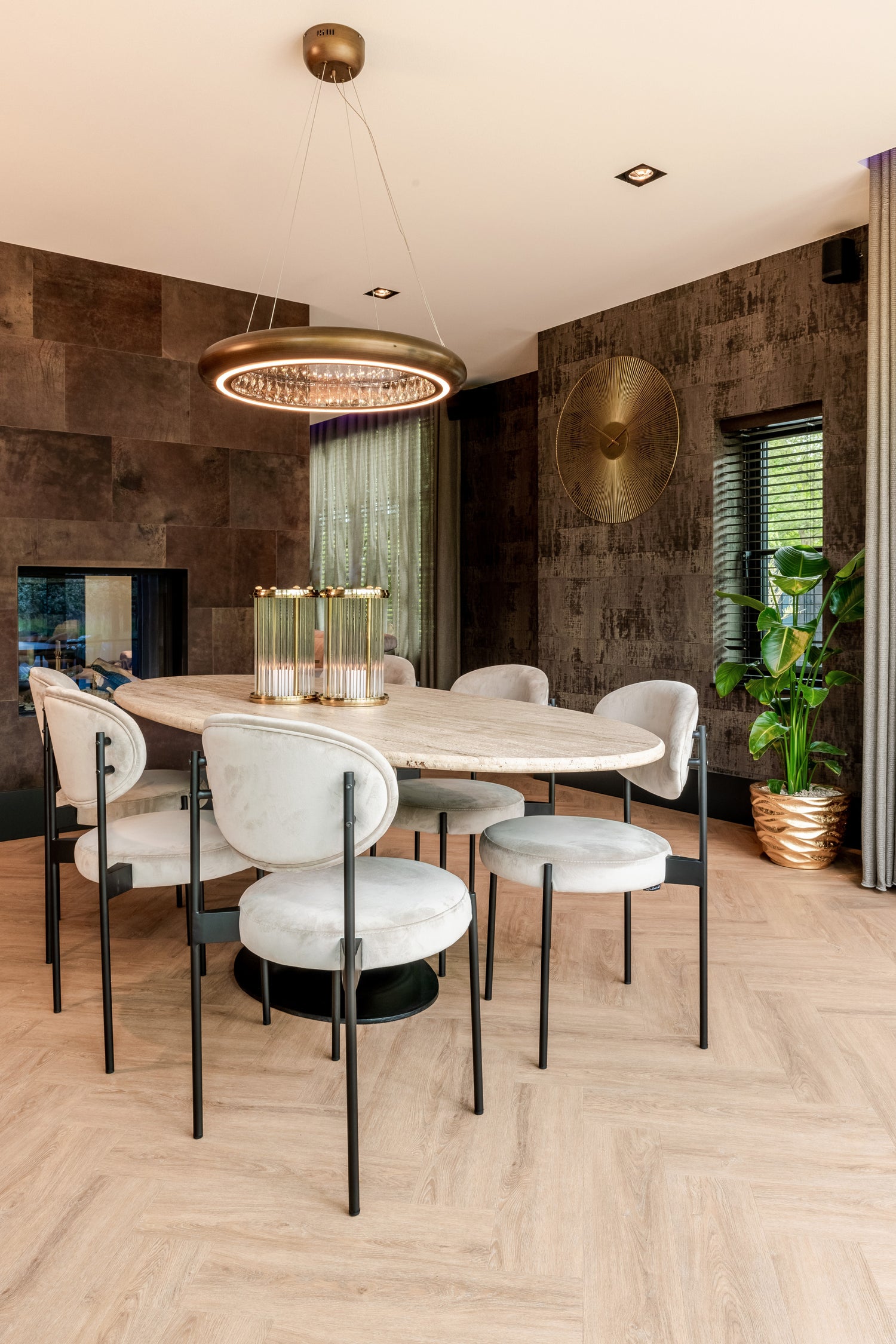 Richmond Interiors Esstisch Hampton black oval 230 Esstisch Richmond Interiors