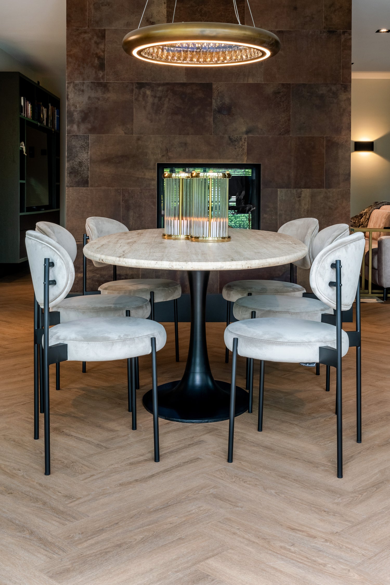 Richmond Interiors Esstisch Hampton black oval 230 Esstisch Richmond Interiors