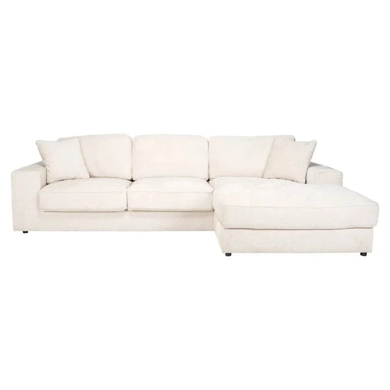 Richmond Interiors Sofa Santos 2,5-Sitzer + Lounge rechts beige niagara 3-Sitzer Sofa Richmond Interiors