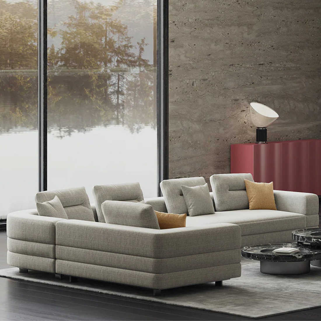 The Grand LYON Ecksofa – Beige / Sand Ecksofa The Grand Collection