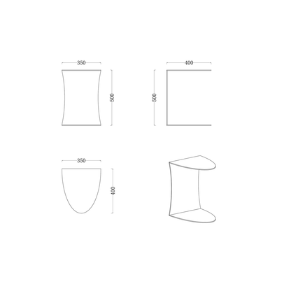 The Grand Collection MONTU Beistelltisch – Bronze HOMKA living