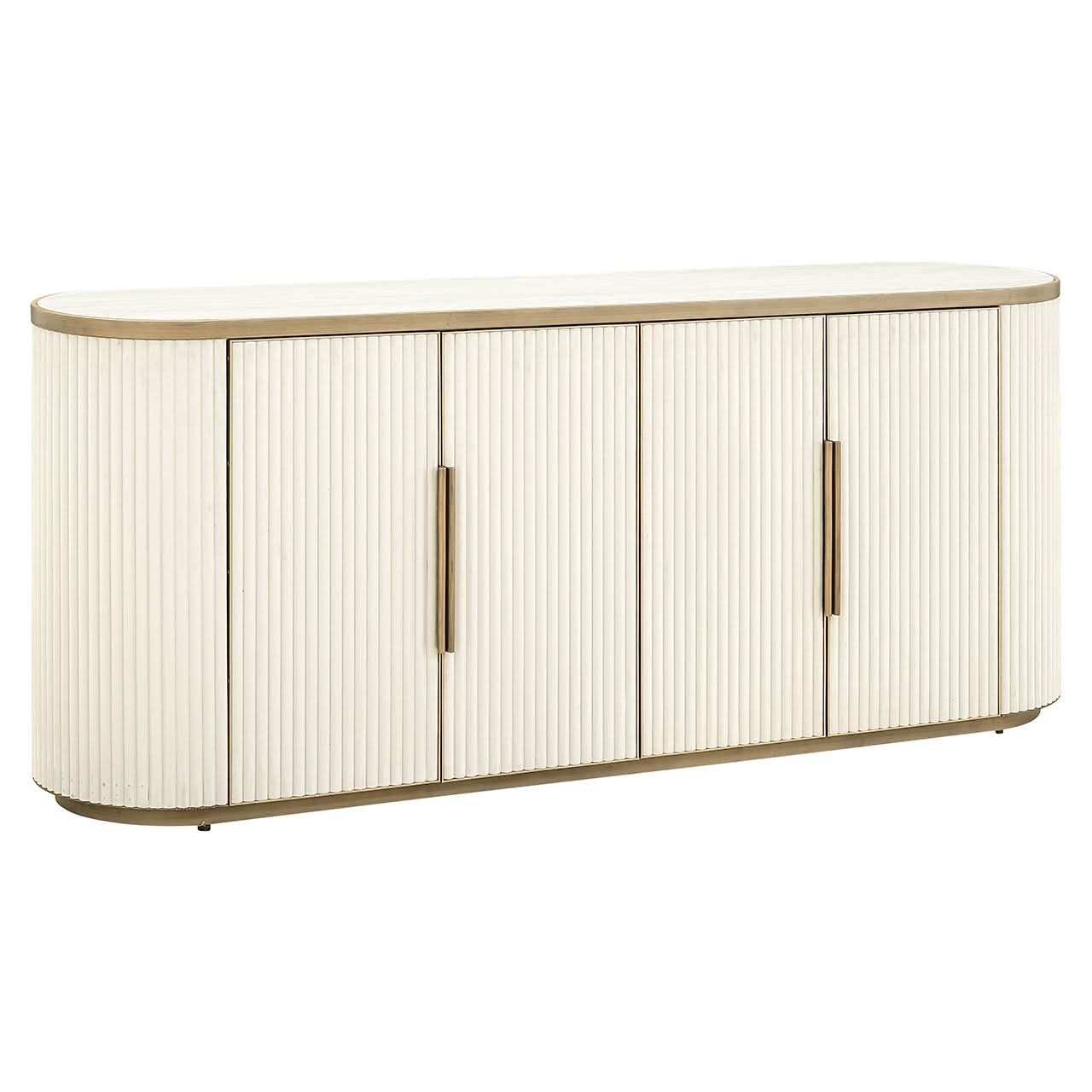 Richmond Interiors Sideboard Tivoli 4-türig (White) Sideboard Richmond Interiors