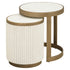 Richmond Interiors Beistelltisch Tivoli white (Set of 2) Beistelltisch Richmond Interiors